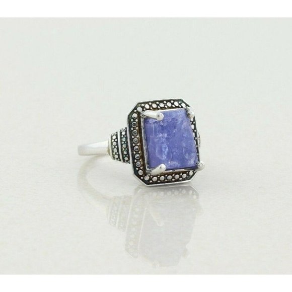 Sterling Silver Raw Amethyst Ring size 7 1/4 - Picture 5 of 9